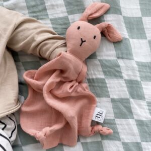 T&R Bunny Muslin Comforter - Pink